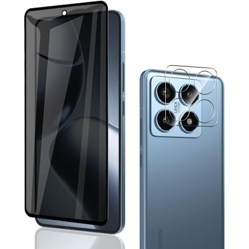 Cauc-Verre Trempé Anti-Espion Pour Xiaomi 14t Pro, Film Anti-Espion 1 Pièces + Caméra Arrière Protecteur 1 Pièces, 9h Dureté, Anti-Rayures, Sans Bulles Pour Xiaomi 14t Pro Protection Décran