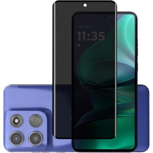 Kal-Lot De 1 Verre Trempé Pour Motorola Moto Edge 60 Fusion/Edge 60 Pro/Edge 60 Anti-Espion Film De Protection D'écran,Dureté 9h, Anti-Spy Privacy Protecteur Vitre Compatible