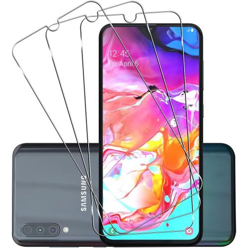 Verre Trempé Compatible Avec Samsung Galaxy A70 Protection Ecran, 3 Pièces 9h Dureté Protection Écran Pour Samsung Galaxy A70, Anti Rayures Hd Vitre Protection Pour Samsung Galaxy A70