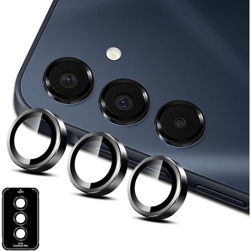 Rear Camera Protector For Samsung Galaxy A16 4g/5g, Individual Metal Lens Ring, 9h Tempered Glass Lens Protection, Hd Clear Anti-Scratch Ultra-Thin