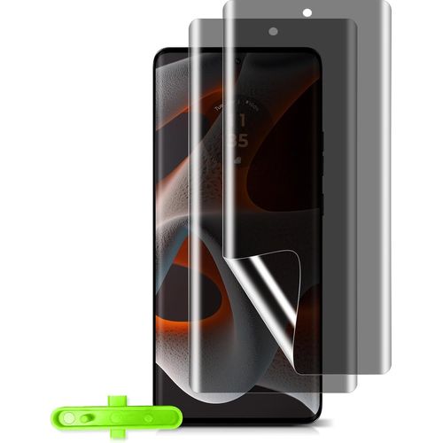 Protection Écran Anti-Espion Compatible avec Motorola Edge 50 Pro, Protection D'écran à Couverture, [2 Pièces] Anti-Spy Non-verre, Film TPU Privacy Flexible pour Motorola Edge 50 Pro
