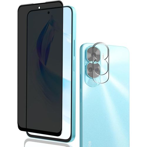 Kal-Verre Trempé Protection Écran Pour Honor 90 Lite - Anti-Espion, 9h Dureté, 1 Pièce + Protecteur Caméra Arrière 1 Pièce