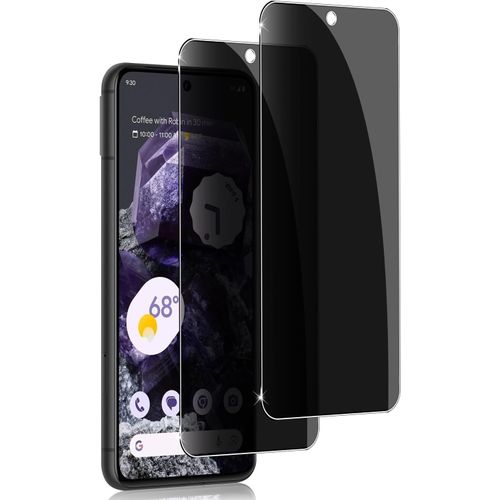 Cauc-Pour Google Pixel 8 Anti-Espion Verre Trempé,2 Pièces 9h Dureté Privacy Verre Trempé Membrane Anti-Spy Protection D'écran Anti-Peeping Anti Rayures Film Protection
