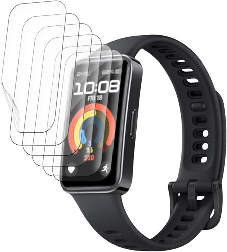 KAL-Film Hydrogel Pour Huawei Band 9 /Band 8, 6 Pièces Films De Protection D'Écran Tpu Transparent Hd Souple En Tpu Film De Protection D'Écran Anti-Traces De Doigts