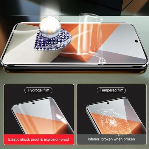 [2 Pièces Transparent Protection Ecran Pour Xiaomi Redmi Note 14 Pro, Hd Hydrogel Tpu Souple Film Protecteur [Anti Rayures][Anti-Huile][Pas Facile À Casser]