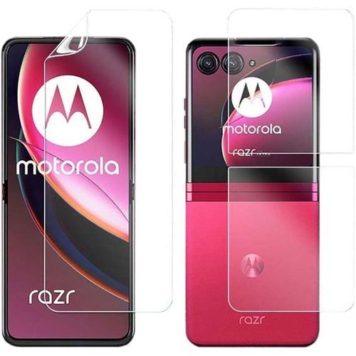 [2 pièces Transparent Protection Ecran pour iPhone 13/ iPhone 13 Pro/iPhone 14 / iPhone 16e, HD Hydrogel TPU Souple Film Protecteur [Anti Rayures][Anti-huile][Pas Facile à Casser]