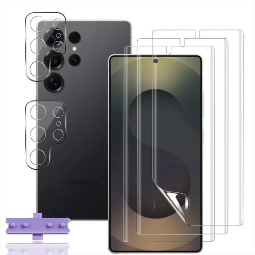 3+2 Pièces Protection D'écran Pour Samsung Galaxy S25 Ultra 5g (Pas Verre Trempé) Film Tpu Flexible + Caméra Arrière Protecteur, Hd Ultra Protection Écran Pour Samsung Galaxy S25 Ultra 5g