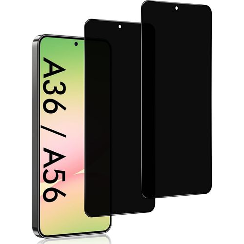 CAUC-Verre Trempé pour Samsung Galaxy A36 / A56 4G 5G, [2 pièces] Anti Espion Film de Protection Écran, [Anti-Peeping Anti-Spy] Ultra Résistant Anti Rayures Indice Dureté 9H Glass