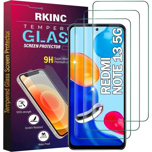Verre Trempé [Lot De 3] Pour Xiaomi Redmi Note 13 5g, Film Protection Écran, Dureté 9h 0,33 Mm Hd Glass [Sans Bulles D'air][Résistant Aux Rayures][Garantie À Vie]