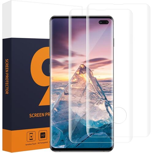 2 Pieces Tempered Glass For Samsung Galaxy S10 Plus, 9h Hardness Anti-Scratch Hd Glass Protection, 3d Anti-Dirt Screen Protector For Samsung S10 Plus
