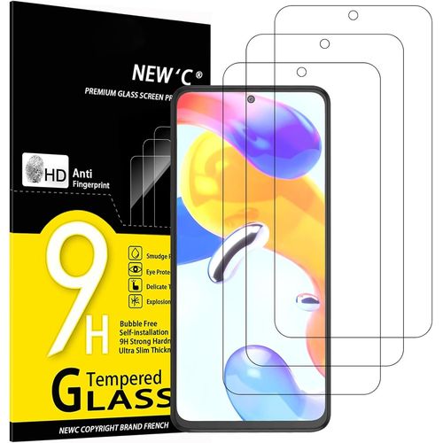 Kal-Lot De 3, Verre Trempé Pour Xiaomi Redmi Note 11 Pro, Redmi Note 11 Pro 5g, Film En Protection Écran Efficace Contre Les Rayures -Ultra Résistant (0,33mm Hd Ultra Transparent) Dureté 9h Glass