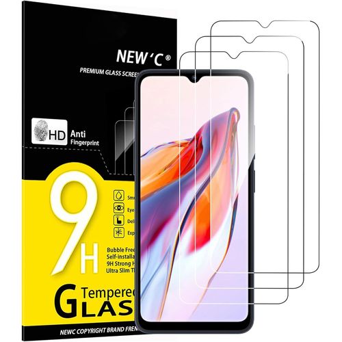 Sjzg-Lot De 3, Verre Trempé Pour Xiaomi Redmi 12c, Xiaomi Redmi 10c, Film Protection Écran - Anti Rayures - Sans Bulles D'air -Ultra Résistant (0,33mm Hd Ultra Transparent) Dureté 9h Glass