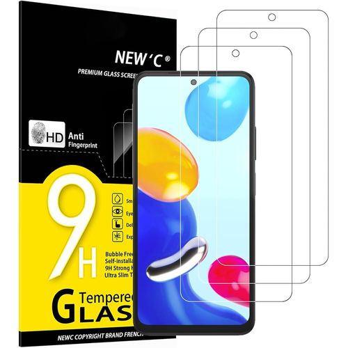 Sjzg-Lot De 3, Verre Trempé Pour Xiaomi Redmi Note 11 4g (6.5), 11s 4g, Film Protection Écran - Anti Rayures -Ultra Résistant (0,33mm Hd Ultra Transparent) Dureté 9h Glass