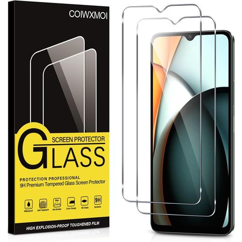 2 Pièces Verre Trempé Pour Xiaomi Redmi A3 / Redmi A3x, Ultra Résistant Film Protection Écran,Hd Ultra Transparent,Sans Bulles, Dureté 9h Glass, Vitre Protecteur Pour Redmia3/A3x 6,71"", Clear