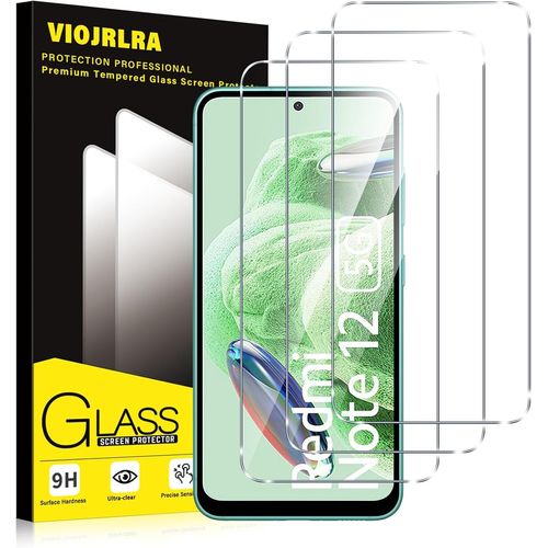 ERYI-Verre Trempé [3 Pièces] Pour Xiaomi Redmi Note 12 5G /4G, Dureté 9H Film Protection Écran, Ultra Résistant Vitre Protecteur, Clarté Hd, Sans Bulles, Anti-Rayures