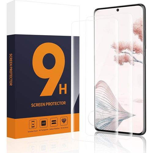 KAL-2 Pièces Verre Trempé Pour Samsung Galaxy S20 Plus 5G, 3D Ultra Résistant Vitre Protection Pour S20 Plus Protection En Écran, Sans Bulles Haute Sensibilité Tactile Film Protection Écran