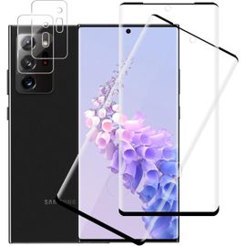 2+2 Pieces 3d Tempered Glass For Samsung Galaxy Note 20 Ultra 5g, With Camera Protector, Anti-Dirt, High Definition Screen Protector For Note 20 Ultra, Anti-Bubble Hd Glass Protection
