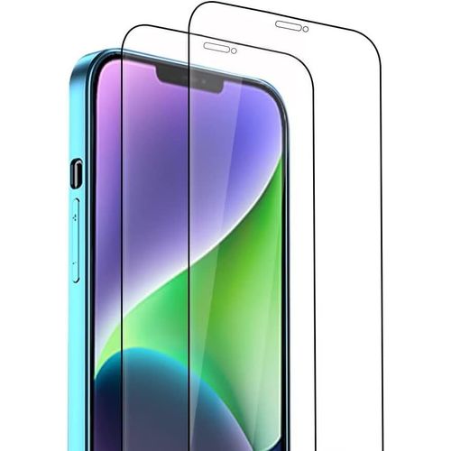 Kal-Lot De 2 Protecteurs D'écran Pour Redmi Note 12 (4g) (6.67" Inches) Film De Protection Plein Écran En Verre Trempé Hd - Noir