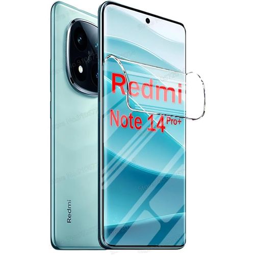 Kal-2pcs Film Hydrogel Haute Sensibilité Pour Xiaomi Redmi Note 14 Pro/Redmi Note 14 Pro+ 5g 6.67" Protecteur D'écran Transparent Flexible Hd Antidéflagrant Fingerprint Unlock Film Hydraulique