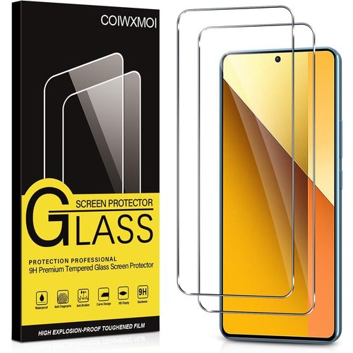 2 Pièces Verre Trempé Pour Xiaomi Redmi Note 13 4g/5g, Ultra Résistant Film Protection Écran, Hd Ultra Transparent, Sans Bulles, Dureté 9h Glass, Vitre Protecteur 6,67"", Clear