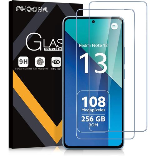 Kal-Verre Trempé Pour Xiaomi Redmi Note 13 4g/5g, Lot De 2 Vitre Film Protection Écran Compatible Avec Redmi Note 13, Dureté 9h Vitre, Ultra Clair, Anti-Rayures, Facile À Installer(6,67'')