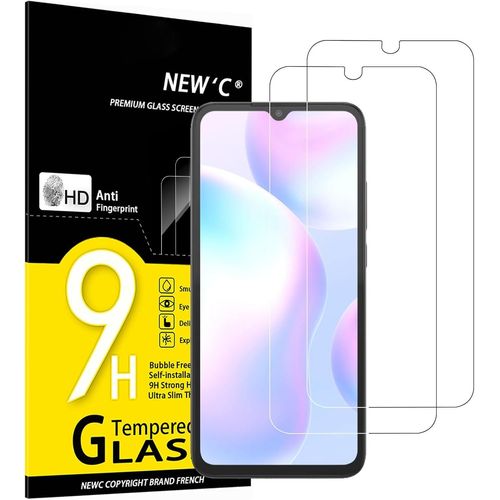 Lot De 2, Verre Trempé Pour Xiaomi Redmi 9a, Xiaomi Redmi 9c, Film Protection Écran -Sans Bulles D'air -Ultra Résistant (0,33mm Hd Ultra Transparent) Dureté 9h Glass