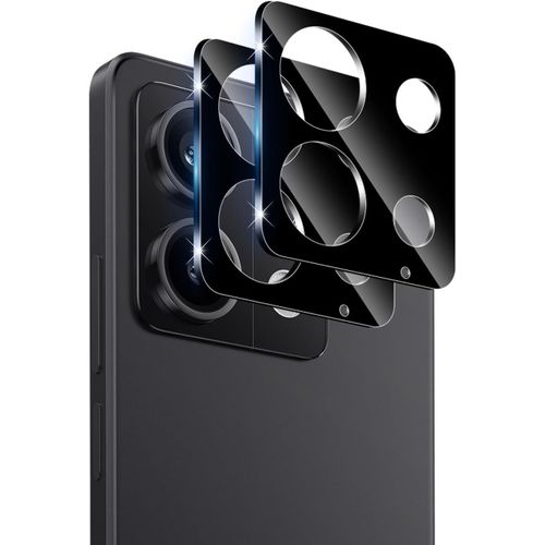 Jlslj-Pour Xiaomi Redmi Note 13 5g Protection Caméra (Noir), 2 Pièces 9h Dureté Ultra Hd Film Verre Trempé, Sans Bulle Anti-Rayures Ultra Résistant Film Caméra Protection Écran