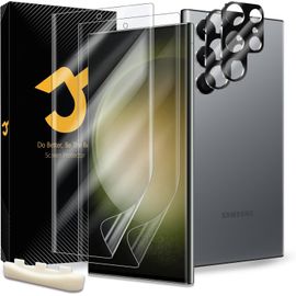 2+2 Pièces Pour Protection Écran Samsung Galaxy S23 Ultra, Epu Protection Ecran, Verre Trempé Pour S23 Ultra D'objectif, Autoguérison, Sans Bulles, Facile À Installer, Ultra-Hd[Tre890275]