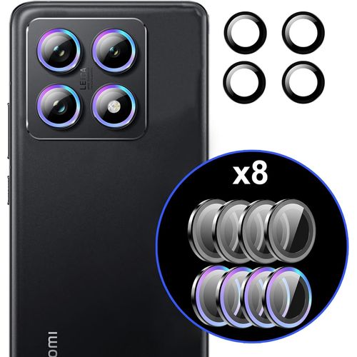 Kal-Protection D'appareil Photo Pour Xiaomi 14t Pro, Protection D'écran Individuelle En Verre Trempé Pour Xiaomi 14t Pro [Hd Clear] [Multicolore + Noir]