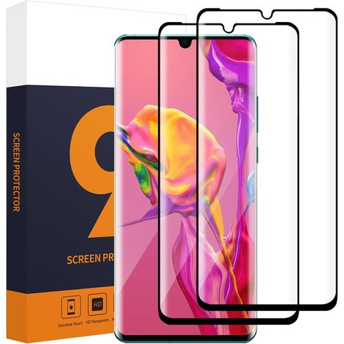 KAL-Pièces Verre Trempé Pour Huawei P30 Pro, 3D Couverture Complète Ultra Résistant Vitre Protection Pour Huawei P30 Pro, Sans Bulles Haute Sensibilité Tactile Film Protection Écran
