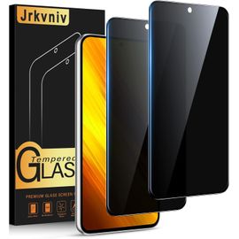 Kal-Verre Trempé Pour Xiaomi Poco X3 Nfc/X3/X3 Pro Anti Espion,Anti Spy Dureté 9h Vitre Film Protection Écran Anti-Rayures Sans Bulles Privacy Confidentialité Transparent Hd Protecteur,2 Pièces
