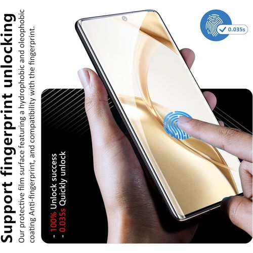 Trahoo-2 X Pour Protection Écran Honor 200 [Non-Verre], 2 X Verre Trempé D'objectif, Autoguérison, Sans Bulles, Facile À Installer, Ultra-Hd