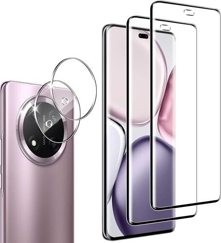 Verre Trempé Pour Honor Magic 7 Lite, [2+2 Pièces] Vitre Protection Écran Protection Camera, 9H Dureté Ultra Hd Anti Rayures Film Protection Écran