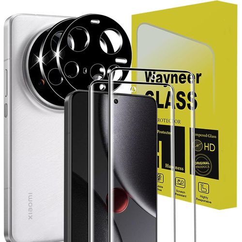 Kal-Verre Trempé Pour Xiaomi 15 Ultra, [2+2 Pièces] Vitre Protection Écran Protection Camera, 9h Dureté Ultra Hd Anti Rayures Film Protection Écran