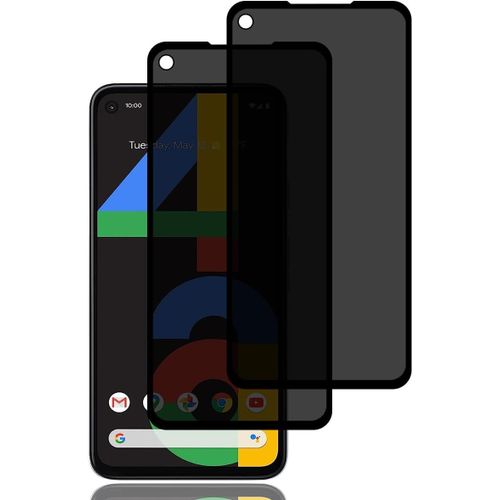 Cauc-Verre Trempé Anti-Espion Pour Google Pixel 4a 4g [2 Pièces],Protection D'écran Anti-Espion,Protecteur D'écran De Confidentialité,9h Dureté,Anti-Rayures,Film De Protection Écran Pour Google Pixel