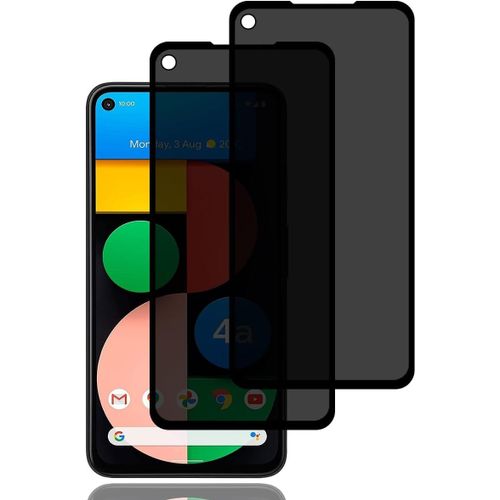 Kal-Verre Trempé Anti-Espion Pour Google Pixel 4a 5g [2 Pièces]Protection D'écran Anti-Espionprotecteur D'écran De Confidentialité9h Duretéanti-Rayuresfilm De Protection Écran Pour Google Pixel