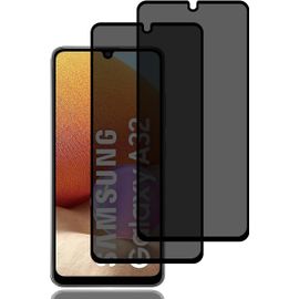 KAL-Verre Trempé Anti-Espion Pour Samsung Galaxy A32 4G [2 Pièces], Protection D'Écran Anti-Espion, Protecteur D'Écran De Confidentialité,9H Dureté,Anti-Rayures Film De Protection Écran Pour Galaxy A