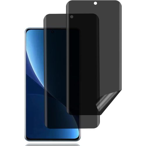 Film De Confidentialité Tpu Pour Xiaomi 12 Pro (2 Pièces) - Anti-Espionnage, Anti-Rayures, Sans Bulles, Haute Sensibilité Tactile, Revêtement Oléophobe, Kit D'installation
