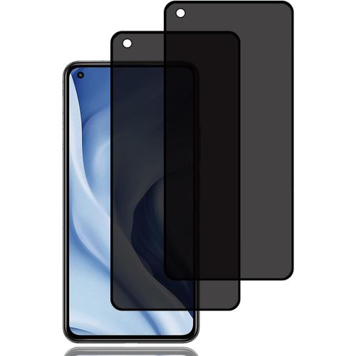 Kalanka-Verre Trempé Anti-Espion Pour Xiaomi Mi 11 Lite 4g / 5g / Ne [2 Pièces], Protection D'écran Anti-Espion, Protecteur D'écran De Confidentialité, 9h Dureté, Anti-Rayures, Film De Protection Écr