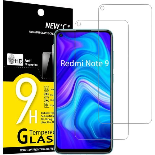 Ersan-Lot De 2, Verre Trempé Pour Xiaomi Redmi Note 9, Xiaomi Redmi 10x 4g, Film Protection Écran -Sans Bulles D'air -Ultra Résistant (0,33mm Hd Ultra Transparent) Dureté 9h Glass