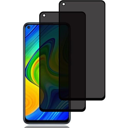 Kal-Verre Trempé Anti-Espion Pour Xiaomi Redmi Note 9 [2 Pièces], Protection D'écran Anti-Espion, Protecteur D'écran De Confidentialité, 9h Dureté, Anti-Rayures, Privacy Protecteur Écran Pour Redmi N