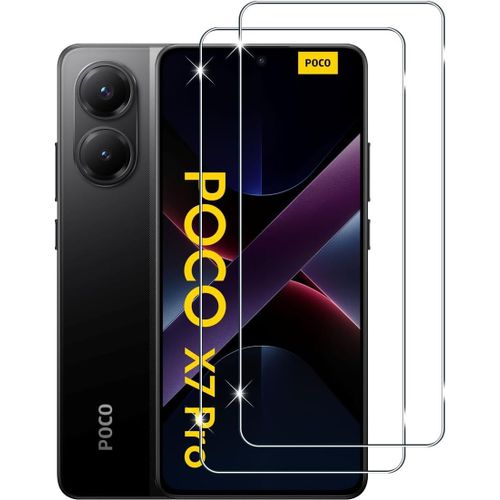 CAUC-pour Xiaomi Poco X7 Pro 5G/ Xiaomi 14T/ 14T Pro Verre Trempé, 2 Pièces 9H Dureté HD Protecteurs d'écran, Anti-Rayures sans Bulles Film Vitre Trempé Protection écran