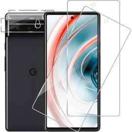Kal-2+2 Pièces Verre Trempé Pour Google Pixel 6 5g Avec Caméra Arrière Protecteur, Bord 2.5d Haute Résolution Vitre Protection, Sensible Au Toucher Pixel 6 5g Protection Écran