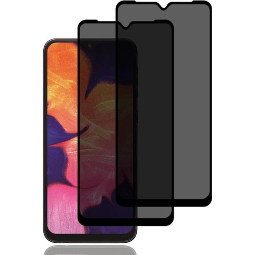 Verre Trempé Anti-Espion Pour Samsung Galaxy A10/A10s/M10 [2 Pièces], Protection D'écran Anti-Espion, Protecteur D'écran De Confidentialité, 9h Dureté, Anti-Rayures, Film De Protection Écran