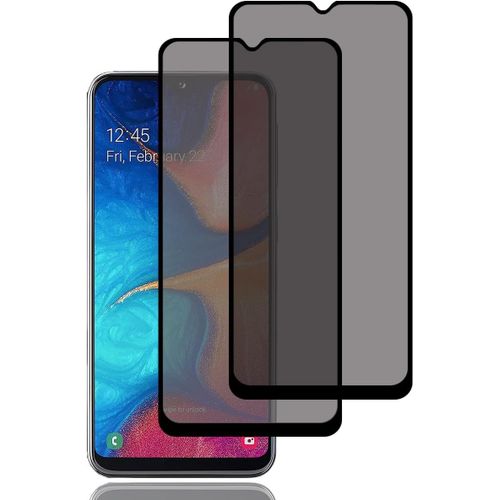 CAUC-Verre Trempé Anti-Espion pour Samsung Galaxy A20e [2 Pièces], Protection D'écran Anti-Espion, Protecteur D'écran de Confidentialité, 9H Dureté, Anti-Rayures, Film de Protection Écran pour Galaxy