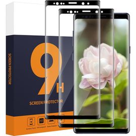 Kal-2 Pack Verre Trempé Pour Samsung Galaxy Note 9, Couverture 3d Intégrale Protection Écran, Tactile Sensible Sans Bulles, Dureté 9h Résistante Aux Rayures, 0,33mm Hd Note 9 Vitre Protection