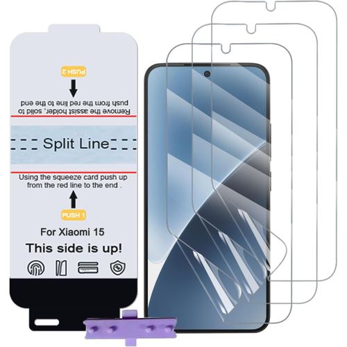 Kal-3 Pièces Film Protecteur Téléphone Pour Xiaomi 15/14/13, Film Écran Téléphone, Hd Clair Doux Transparent Film De Protection D'écran (Pas De Verre Trempé)
