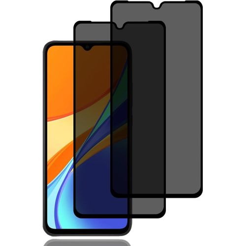 Kalanka-Verre Trempé Anti-Espion Pour Xiaomi Redmi 9c/Xiaomi Redmi 9a [2 Pièces], Protection D'écran Anti-Espion, Protecteur D'écran De Confidentialité, 9h Dureté, Anti-Rayures Film De Protection Écr