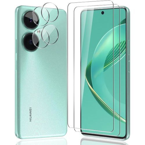 Kal-Verre Trempé Pour Huawei Nova 11i - Protection Écran 2 Pièces Et 2 Pièces D'objectif Arrière Protecteur