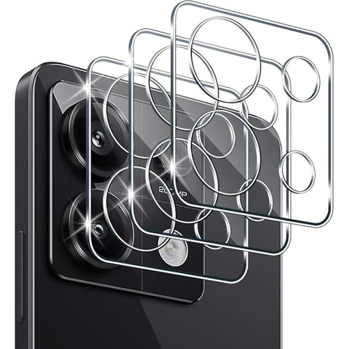 Cauc-Caméra Verre Trempé Protecteur Pour Xiaomi Redmi Note 13 Pro 5g, Dureté 9h Hd Transparent Ultra Résistant, [Couverture Tout] Caméra Film En Verre Trempé Protection Écran - 3 Pièces